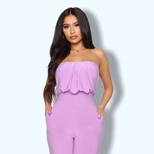 Fashion Nova All Ive Wanted Jumpsuit - lavender